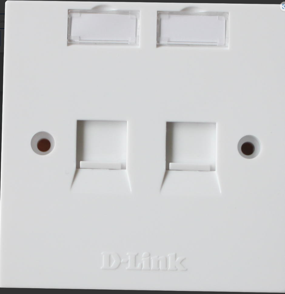 D-Link Flat Faceplates,white|NFP-0WHI21  NFP-0WHI21