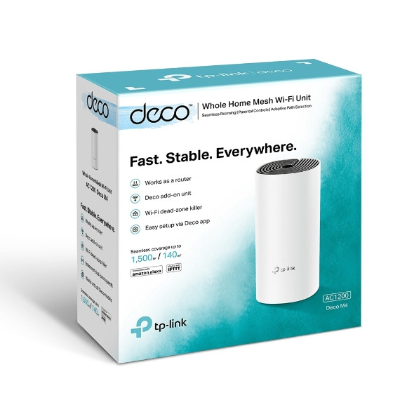 TP-Link AC1200 Whole Home Mesh WiFi System | Deco M4 (1 Pack) Deco M4 (1 Pack)
