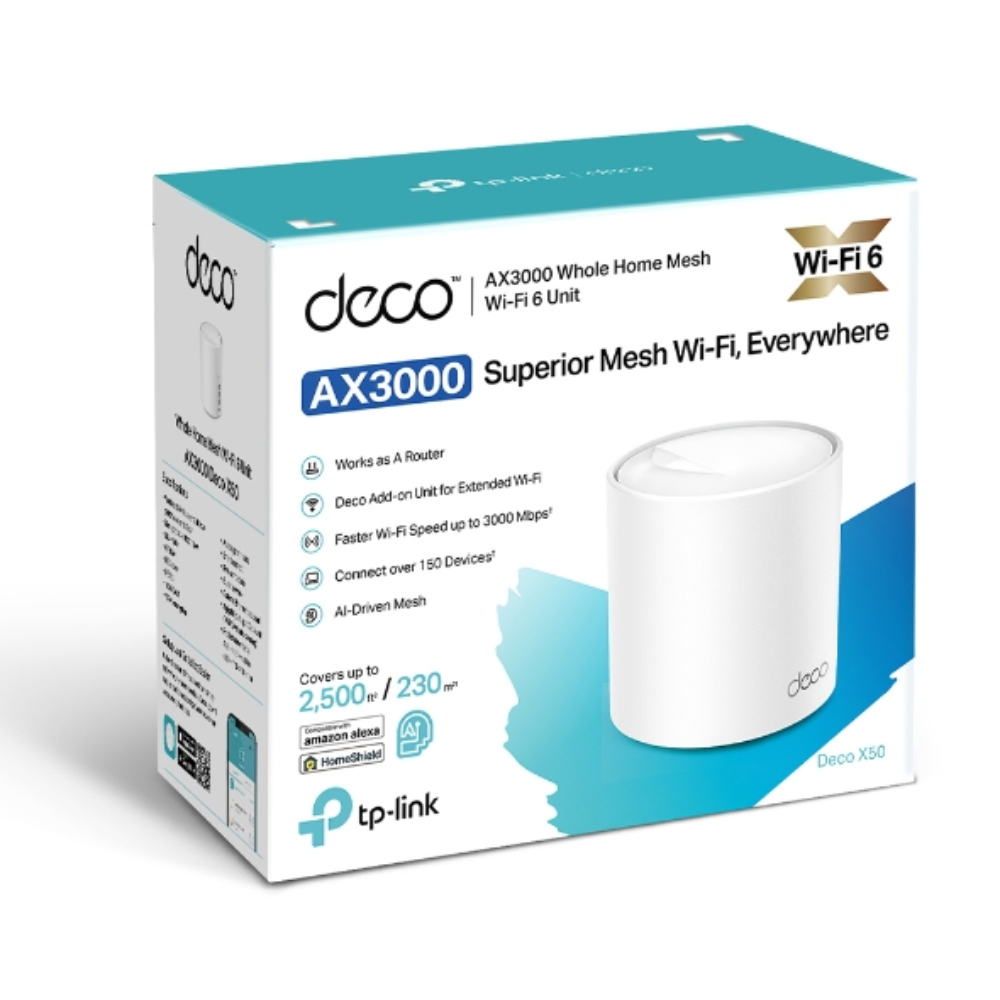 TP-Link Deco X50 1 Pack AX3000 Whole Home Mesh WiFi 6 Deco X50