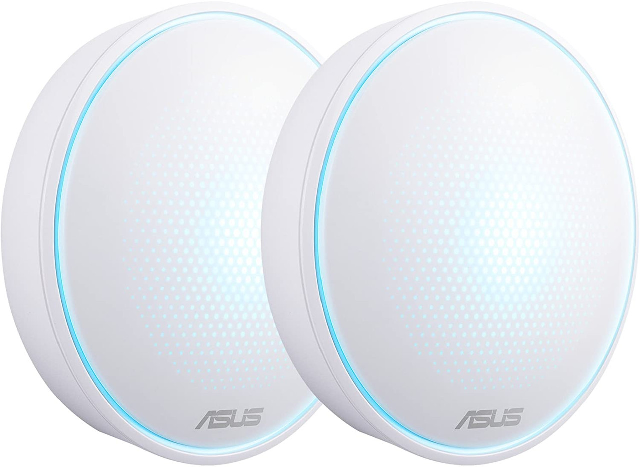 ASUS AC1300 (2-Pk) Lyra Mini Map Dual Band Whole-Home Mesh Wi-Fi System, With Aimesh Support, Aiprotection Network Security Powered By Trend Micro And Advanced Parental Controls, White | 90IG04B0-BU0B30 90IG04B0-BU0B30