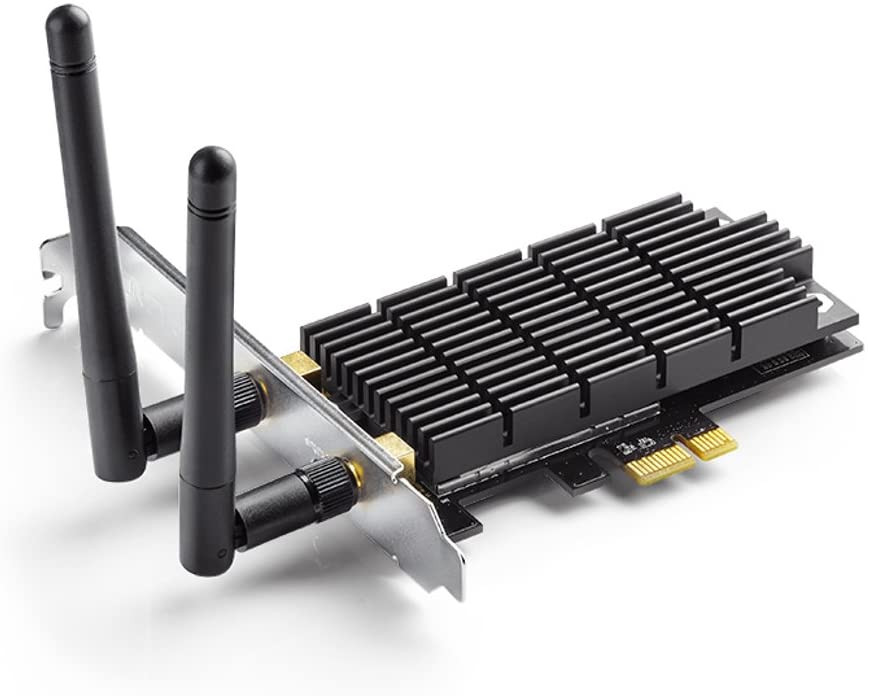 TP-Link AC1300 PCIe WiFi PCIe Card(Archer T6E)- 2.4G/5G Dual Band Wireless PCI Express Adapter, Low Profile, Long Range, Heat Sink Technology, Supports Windows 10/8.1/8/7/XP AC1300
