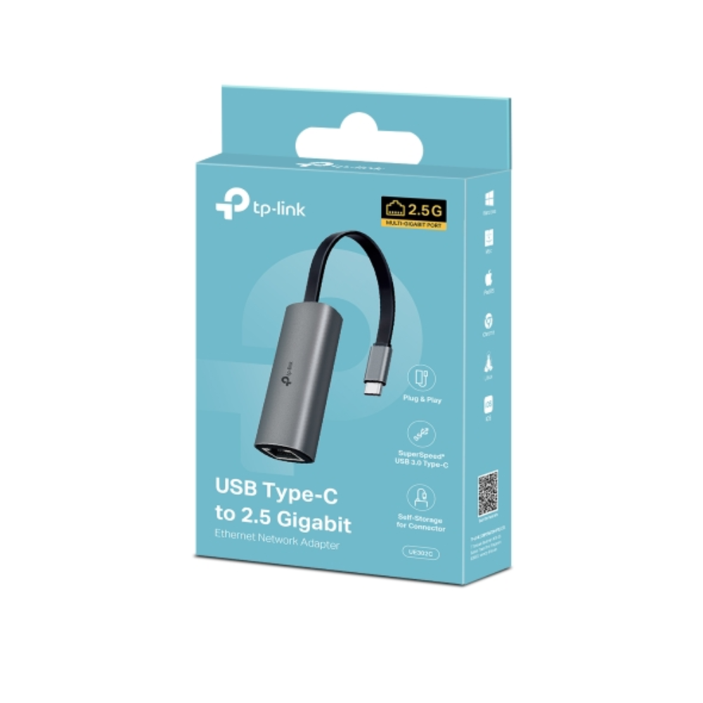 TP-Link USB Type-C to 2.5 Gigabit Ethernet Network Adapter | UE302C UE302C