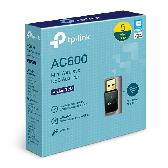 TP-Link AC600 Wireless Dual Band USB Adapter | Archer T2U Archer T2U