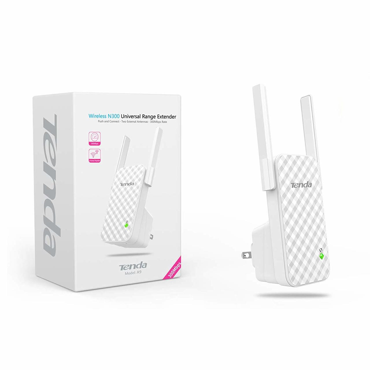 TENDA A9 N300 Universal Range Extender, Wi-Fi Extender | N300 N300