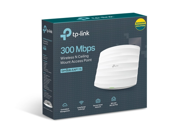 TP-Link EAP115 N300 PoE Ceiling Access Point EAP115