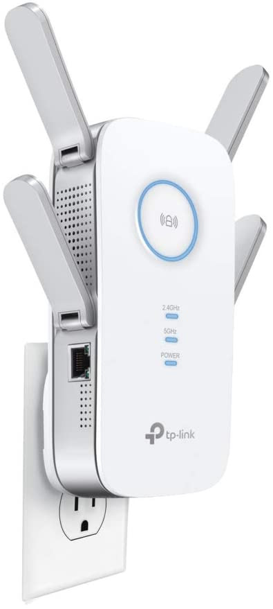 TP-Link AC2600 WiFi Extender, Up to 2600Mbps, Dual Band WiFi Range Extender, Gigabit port, Repeater, Access Point, 4x4 MU-MIMO, Easy Set-Up, Extends Internet Wifi to Smart Home Devices( RE650 ) AC2600