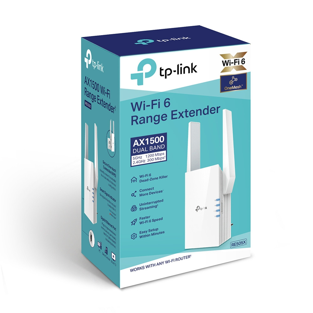 TP-Link AX1500 Wi-Fi Range Extender | RE505X RE505X