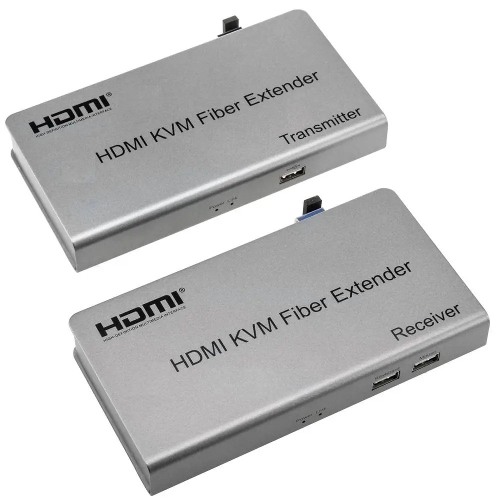 IWAYS FHD HDMI+USB Extender over fiber LC Simplex up to 20KM Bi-directional | IW-20KIR  IW-20KIR