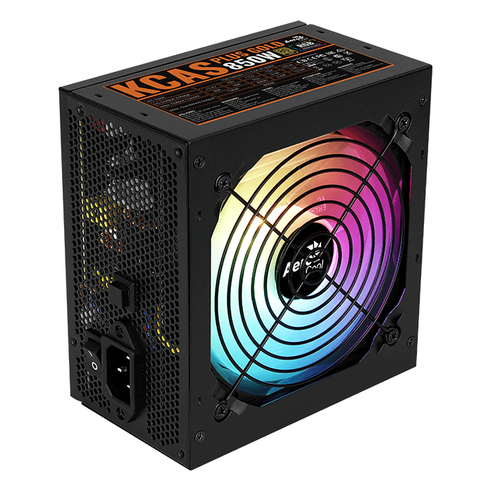 AEROCOOL Power Supply 850W 80PLUS ARGB GOLD | KCAS PLUS  KCAS PLUS