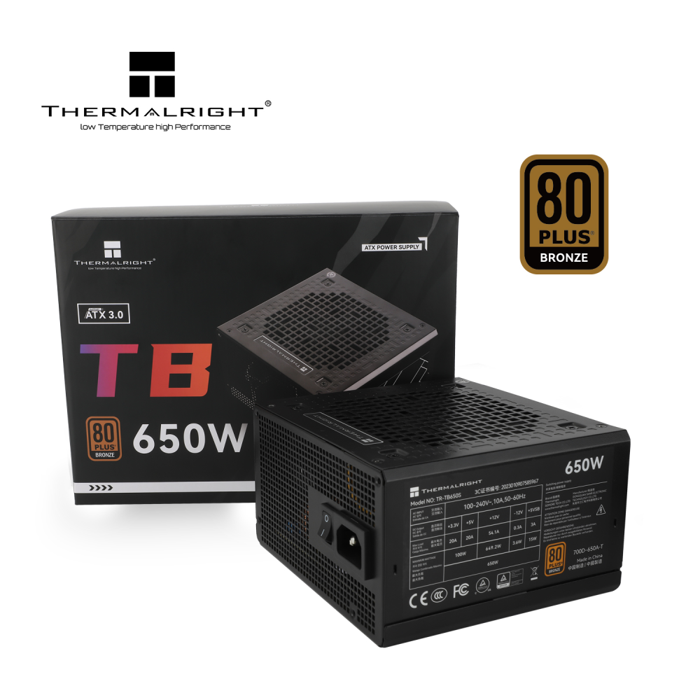 THERMALRIGHT TR-TB650S 650W Bronze PSU | TR-TB650S  TR-TB650S
