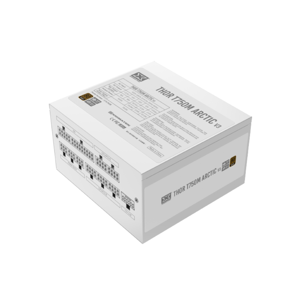 XIGMATEK THOR T750M Arctic V3 750W 80+ Bronze Full Modular PSU | EN46490  EN46490