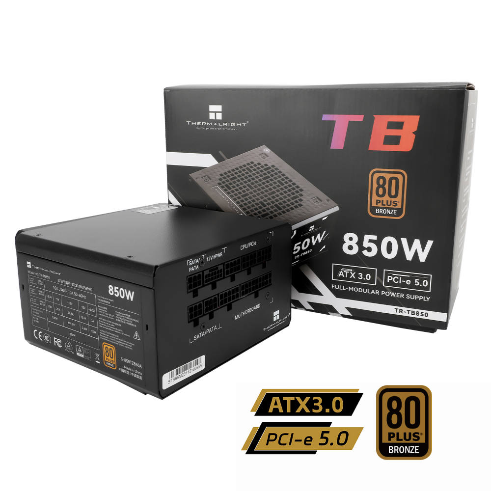 THERMALRIGHT 850W Bronze Fully Modular Power Supply | TR-TB850  TR-TB850