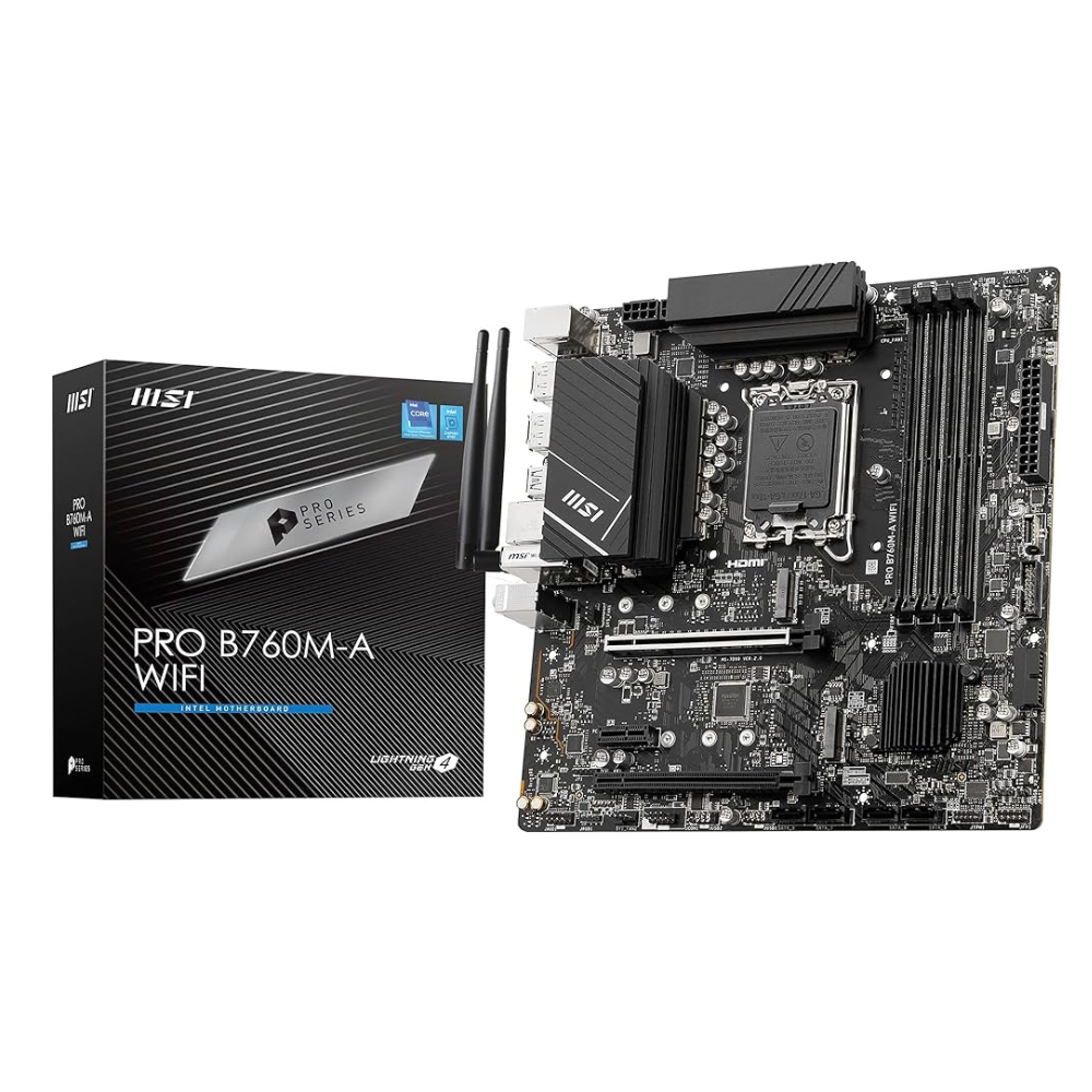 MSI Pro B760M-A WiFi DDR5 Motherboard  B760M-A WiFi