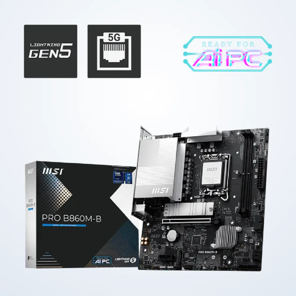 MSI PRO B860M-B DDR5 Motherboard for Intel Core Ultra | PRO B860M-B  PRO B860M-B