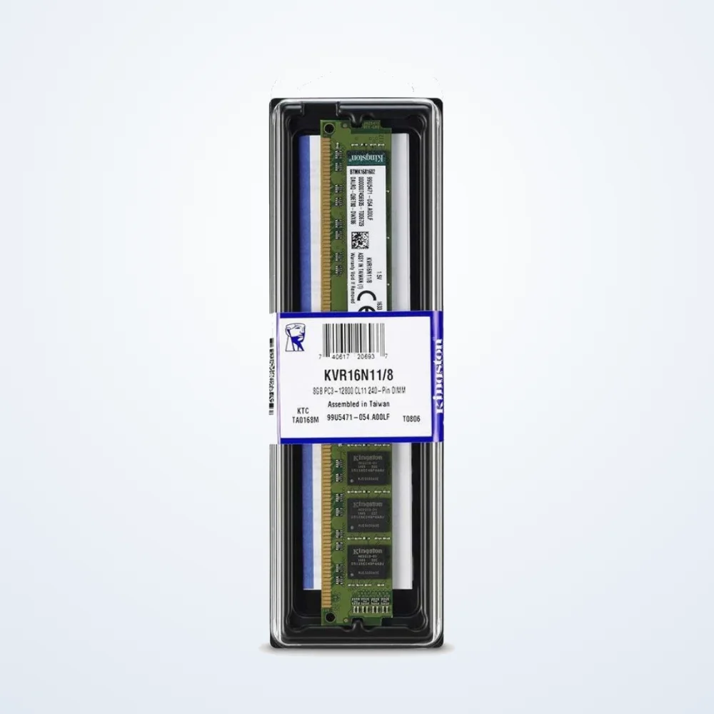 KINGSTON Value RAM 8 GB 1600MHz DDR3 (PC3-12800) Non-ECC CL11 240 Pin DIMM Motherboard Memory | KVR16N11/8  KVR16N11/8