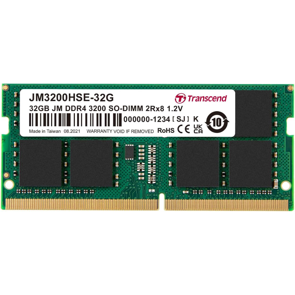 Transcend 32GB Memory Laptop DDR4 (3200) | JM3200HSE-32G  JM3200HSE-32G