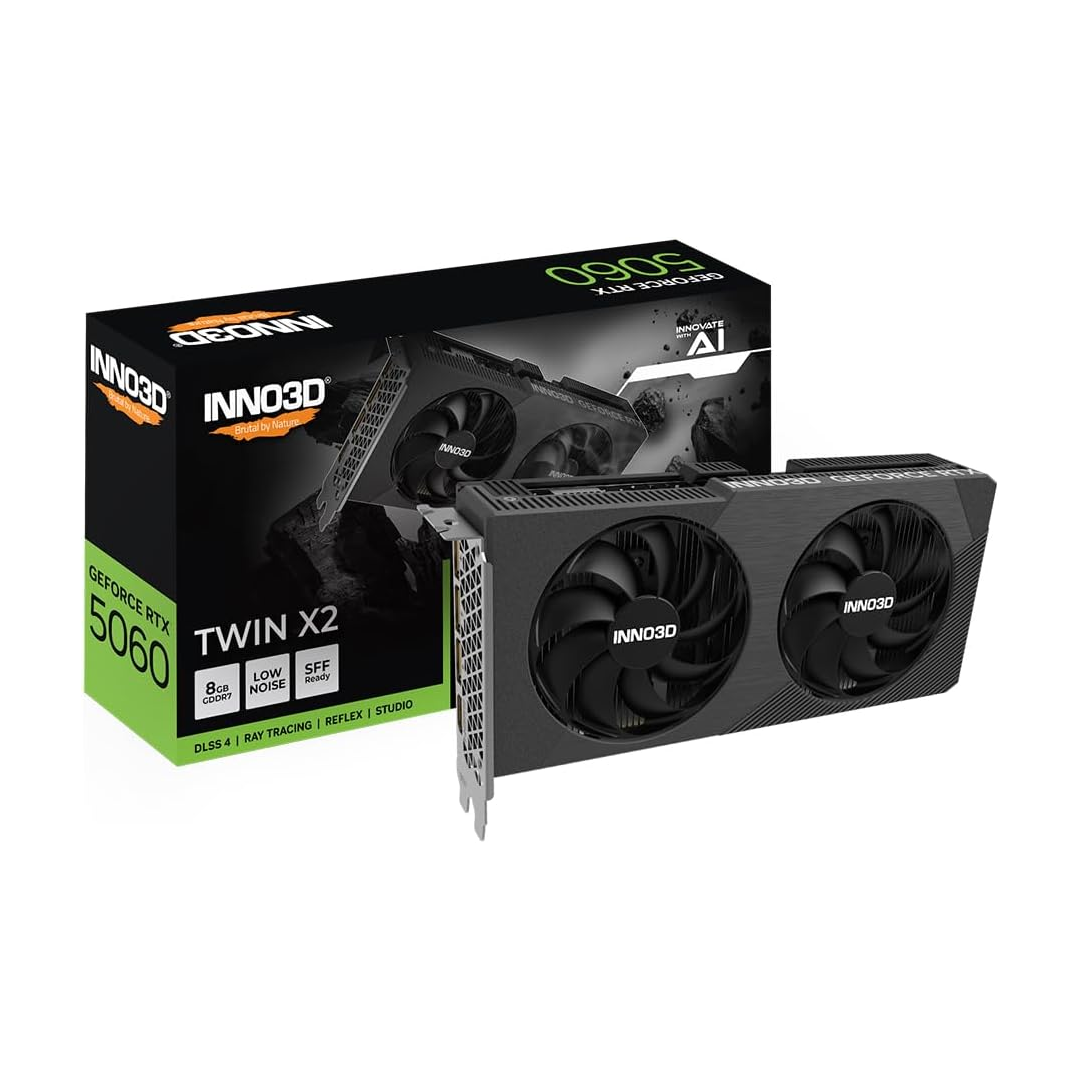 INNO3D GeForce RTX 5060 Twin X2 8GB GDDR7 | N50602-08D7-195071N N50602-08D7-195071N