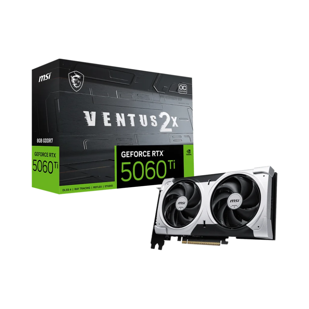 MSI GeForce RTX 5060 Ti 8G VENTUS 2X OC Plus Graphic Card | 912-V536-024 912-V536-024