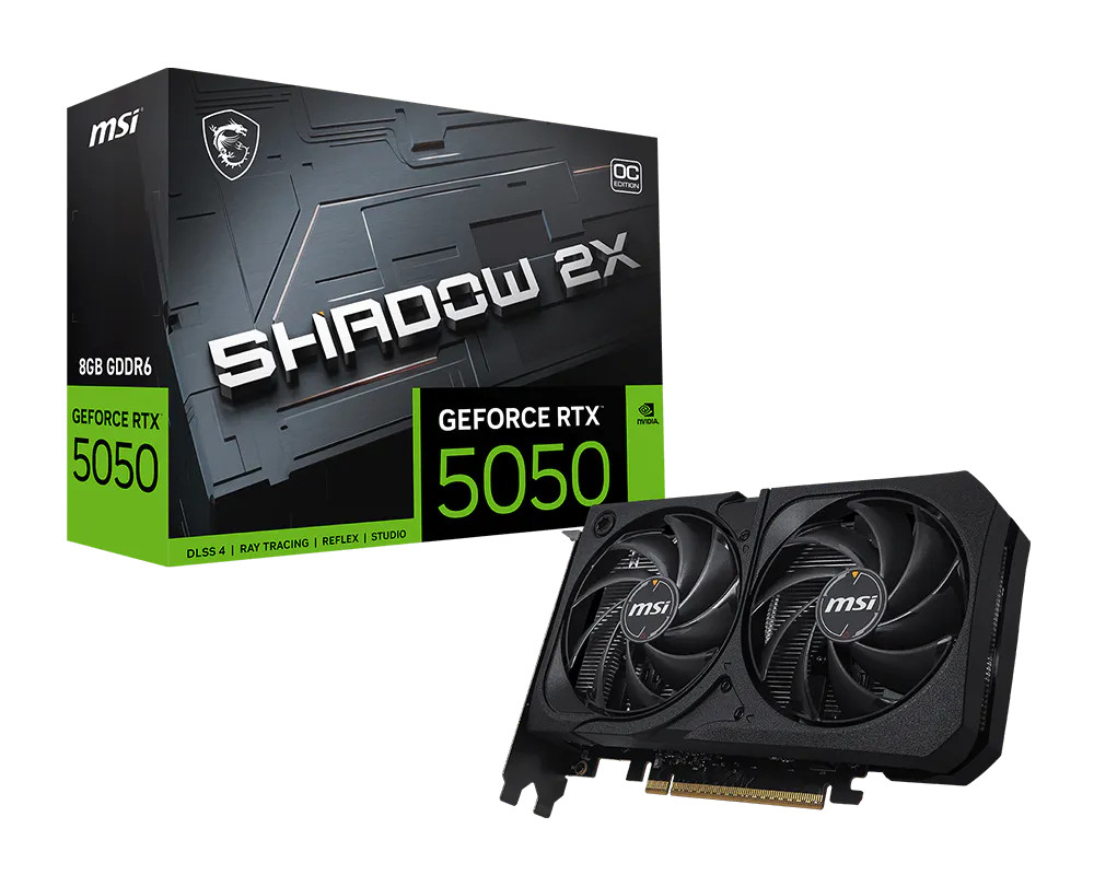 MSI GeForce RTX™ 5050 8GB SHADOW 2X OC 912‑V538‑008