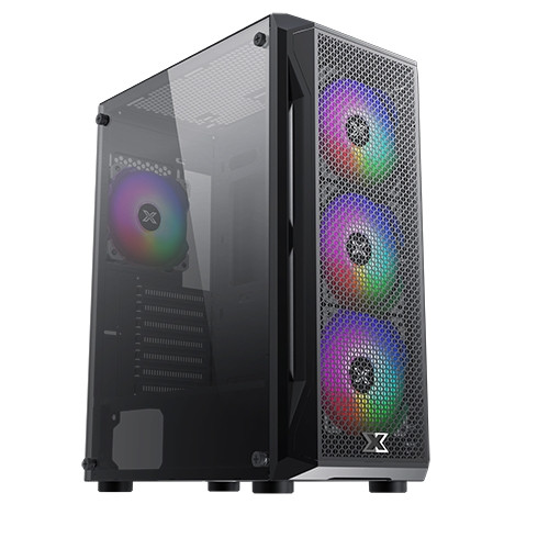 XIGMATEK GamingX Mid Tower Gaming Case 4fans RGB GamingX Mid Tower Gaming