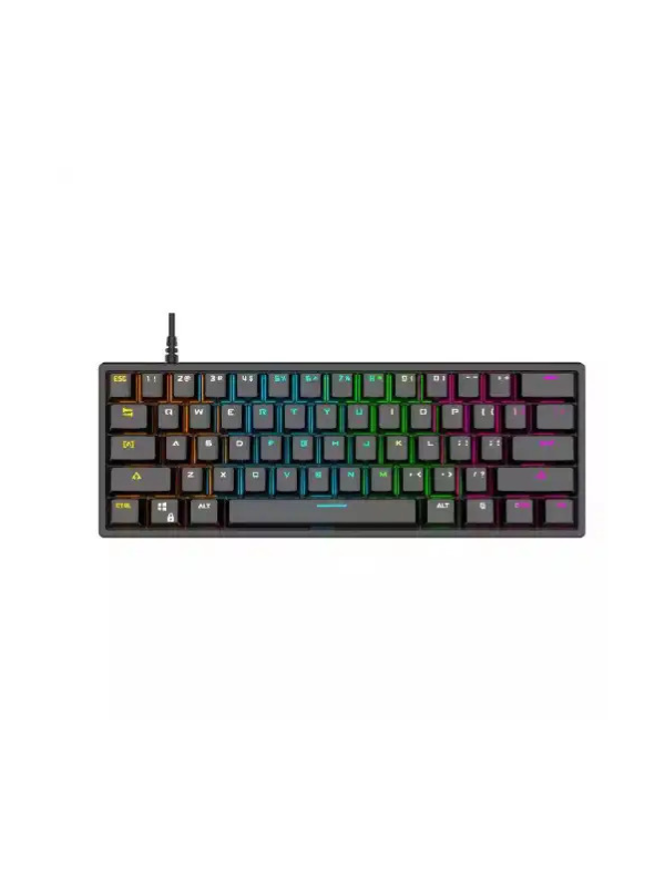 BAJEAL G101 RGB Mechanical Gaming Keyboard 61 keys RED Switches, BLACK G101 RGB Mechanical Gaming Keyboard