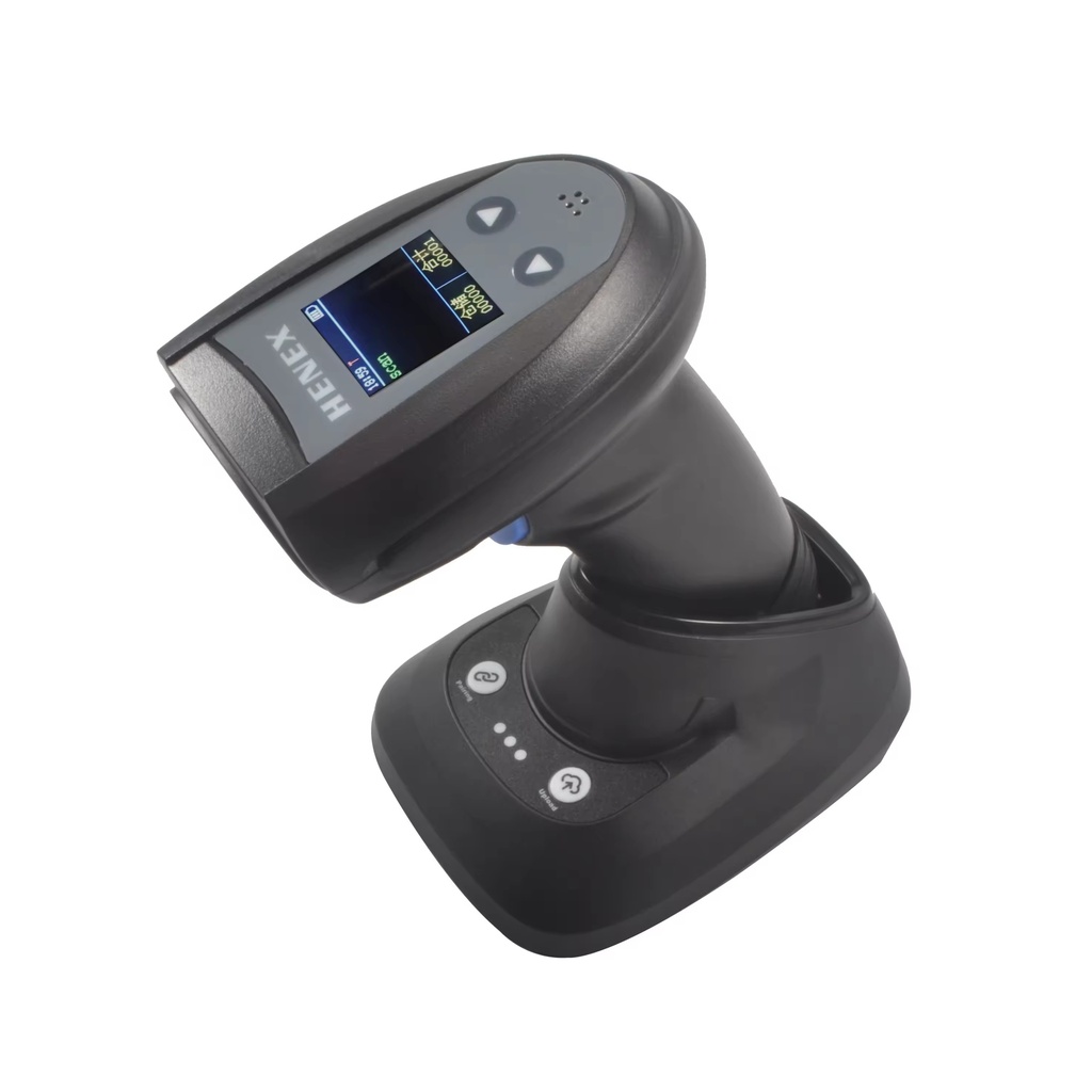 HENEX Wireless Barcode Scanner with Cradle 1D/2D/QR 1280*800pixels Model: HC-5208RCS  HC-5208RCS