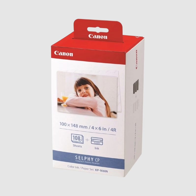 CANON Selphy compact photo printer Sheets + Ink KP-108IN