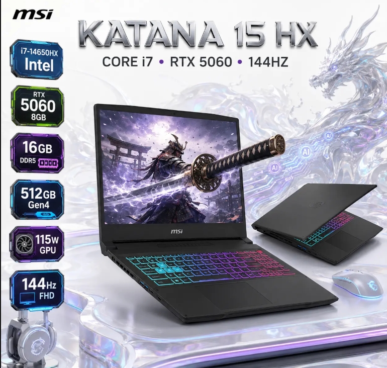 MSI  KATANA 15 HX   B14WEK-001US