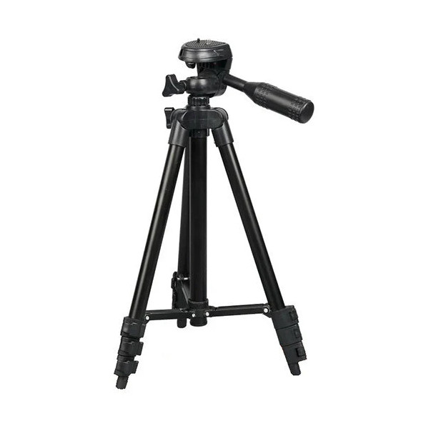 CONQUEROR Lightweight Aluminum Tripod with Bag 3.5 Kg Load Black  P601