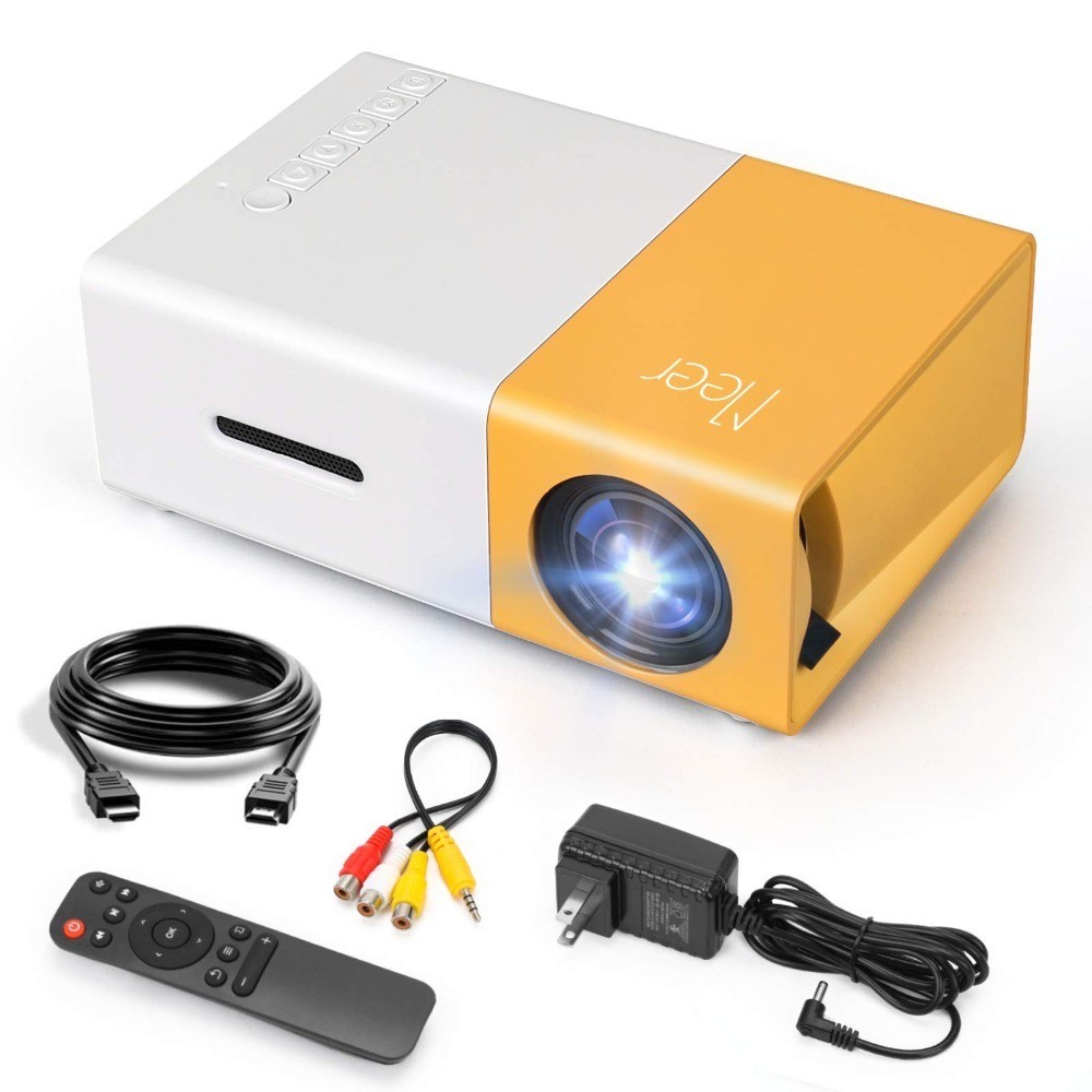 ERL Led Portable Full Support Hd 1080P Movie Projector  Mini Projector
