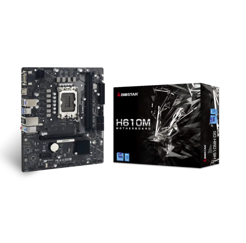 BIOSTAR MOTHERBOARD  H610 MH D5