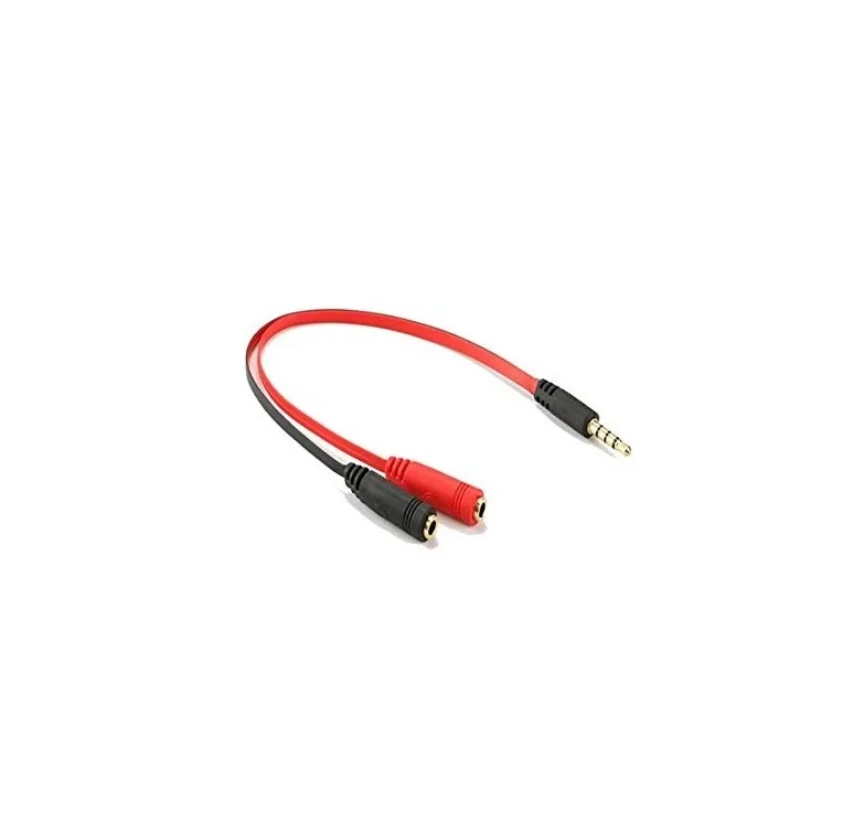 FANTECH 2×3.5 mm Female to 1×3.5 mm Male Audio Cable Converter -  Splitter
