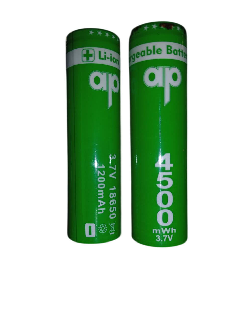 ap Li-ion Rechargeable Battery   3.7 v 1200 mAh 18650