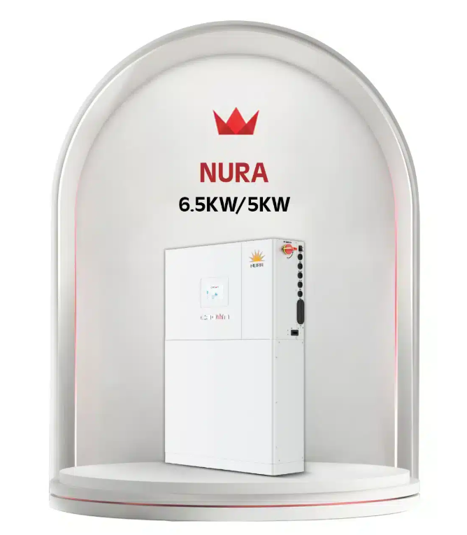 CROWN NURA 6.5kW Hybrid Inverter + 5kWh LiFePO₄ Battery – All-in-One Solution  NURA 6.5kW / 5kWh