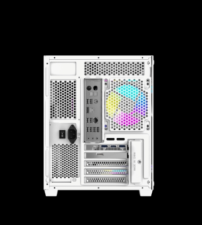 DarkFlash B275 Pro M-ATX PC Case, With 3 ARGB Fans DM20, WHITE
