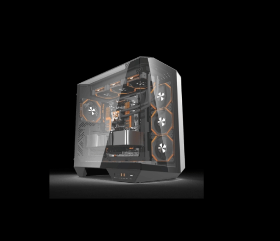DarkFlash DY470 ATX PC Case, BLACK