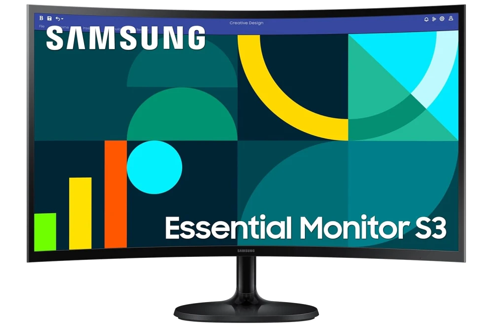 SAMSUNG 27" Cureved IPS Monitor S3 100H D-Sub,HDMI FHD  LS27D362GAMXUE-03