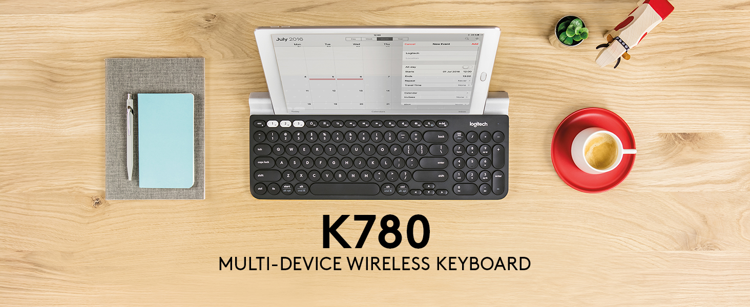 LOGITECH Wireless Bluetooth Keyboard K780 Multi-Device Graphite EN/AR  920-010072