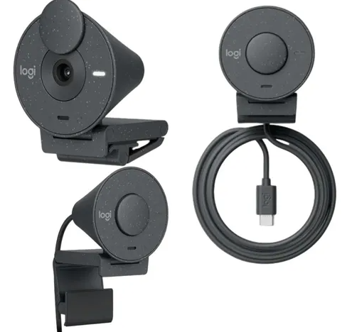 LOGITECH Webcam BRIO 300 Full HD 1080p USB - Black 960-001436