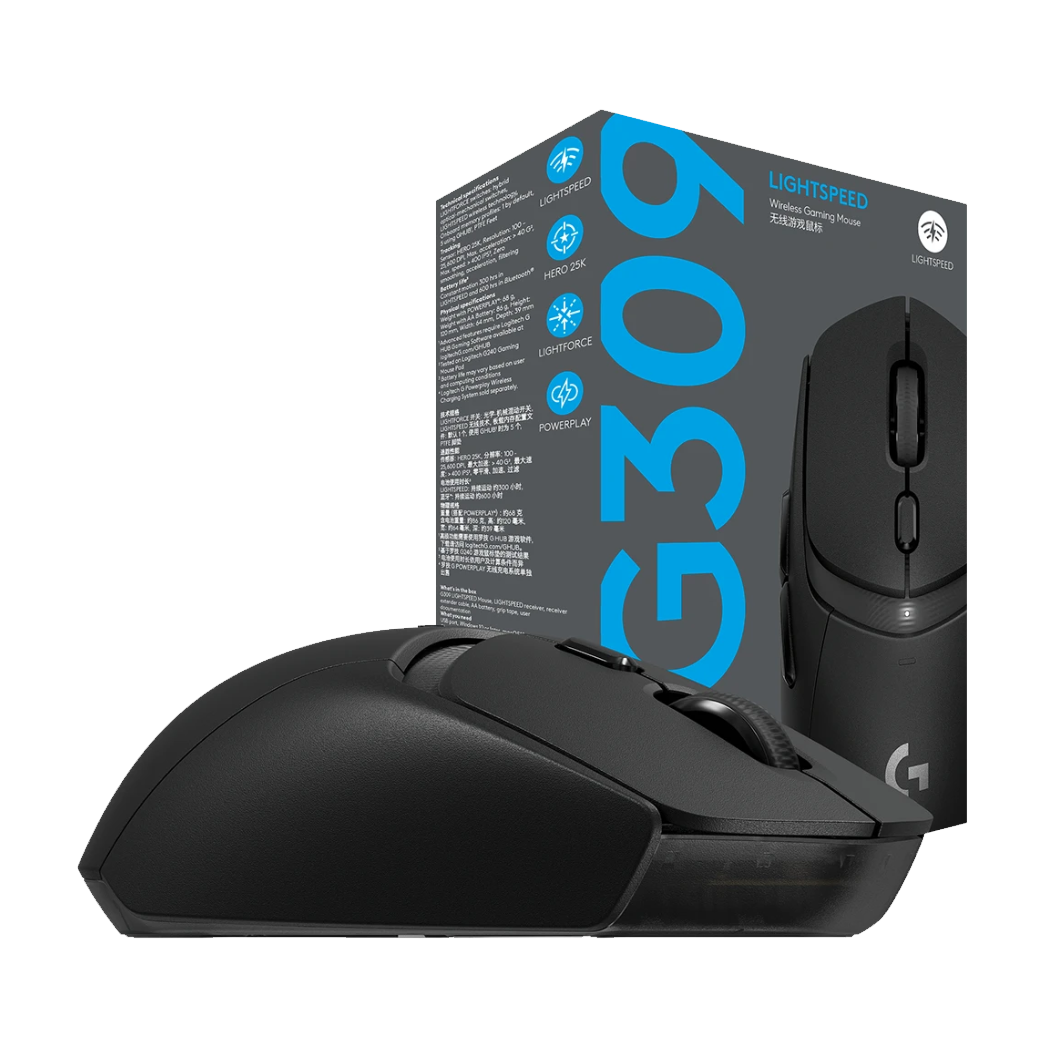 LOGITECH Gaming MouseG309 LIGHTSPEED Wireless BLACK - 2.4GHZ/BT 910-007200