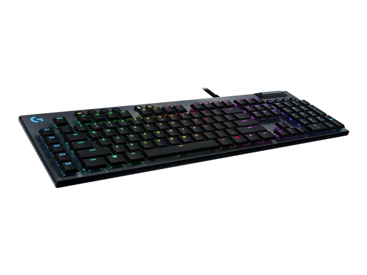 LOGITECH Gaming Keyboard G815 Corded LIGHTSYNC Mechanical - CARBON - CLICKY 920-009095
