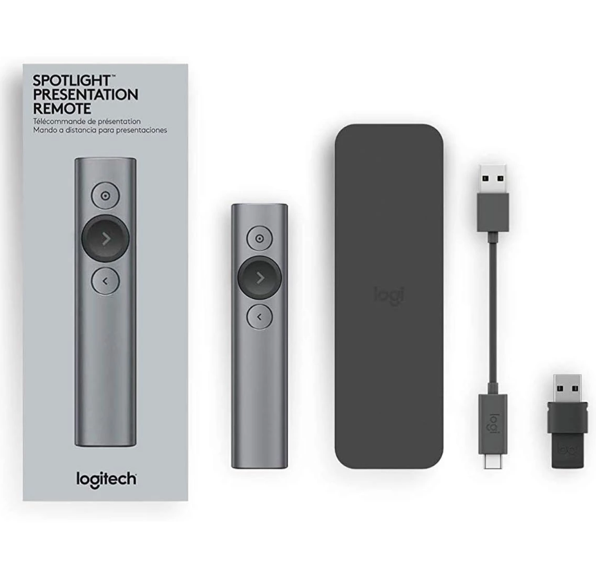 LOGITECH Spotlight Advanced Bluetooth Wireless Professional Presenter Slate  910-004861