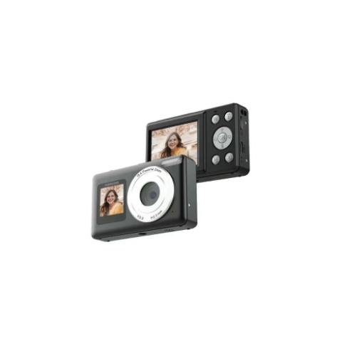 PORODO Lifestyle Dual-Screen Digital Camera  PD-ETK07-BK