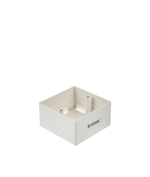 D-LINK Back Box For Single, Dual French Faceplate , 80*80mm , Square|NBB-211  NBB-211
