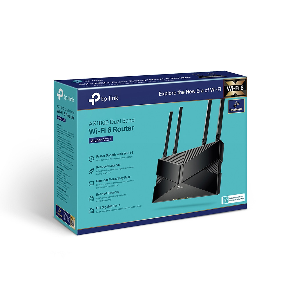 TPLINK AX1800 Dual-Band Wi-Fi 6 Router | Archer AX23 Archer AX23