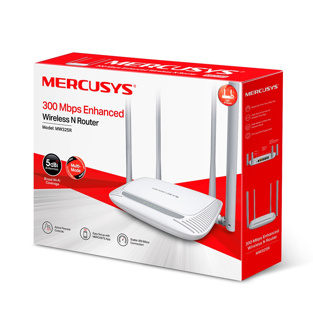 MERCUSYS 300Mbps Enhanced Wireless N Router | MW325R MW325R
