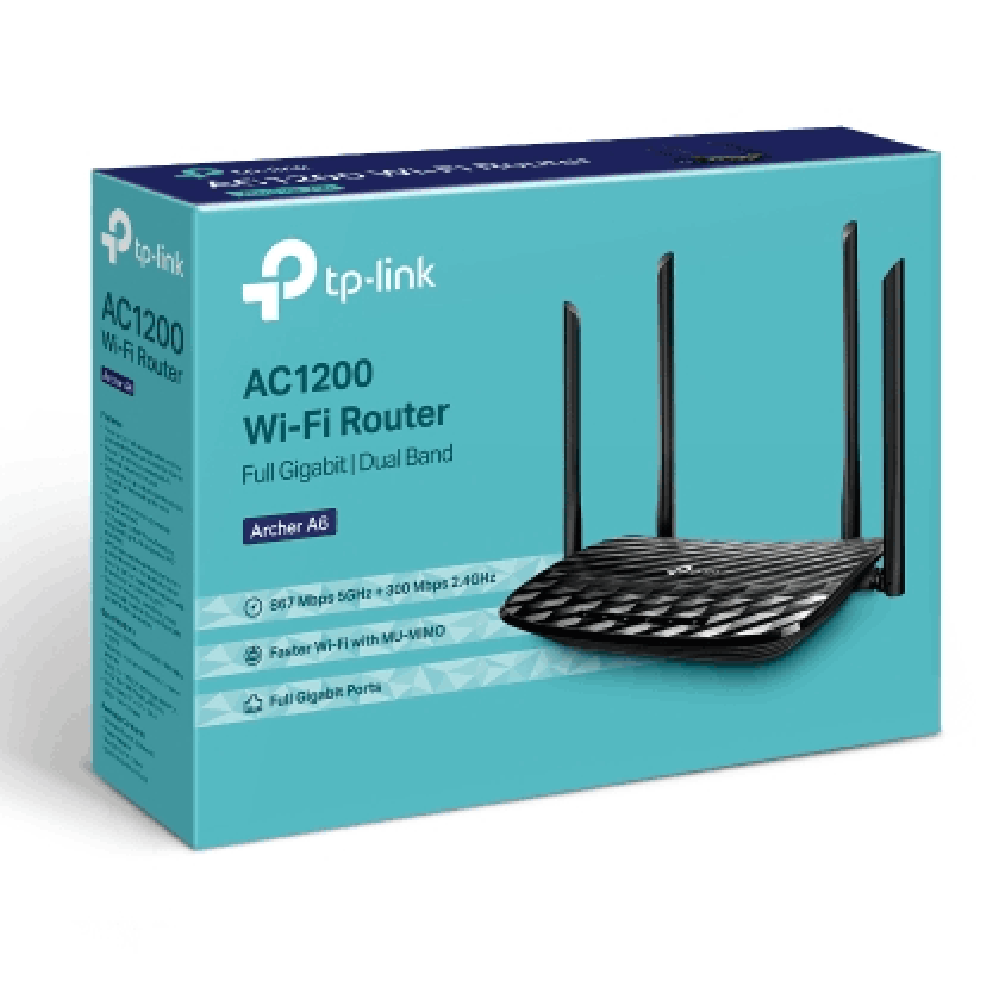 TP-LINK AC1200 Wireless MU-MIMO Gigabit Router | Archer A6 Archer A6