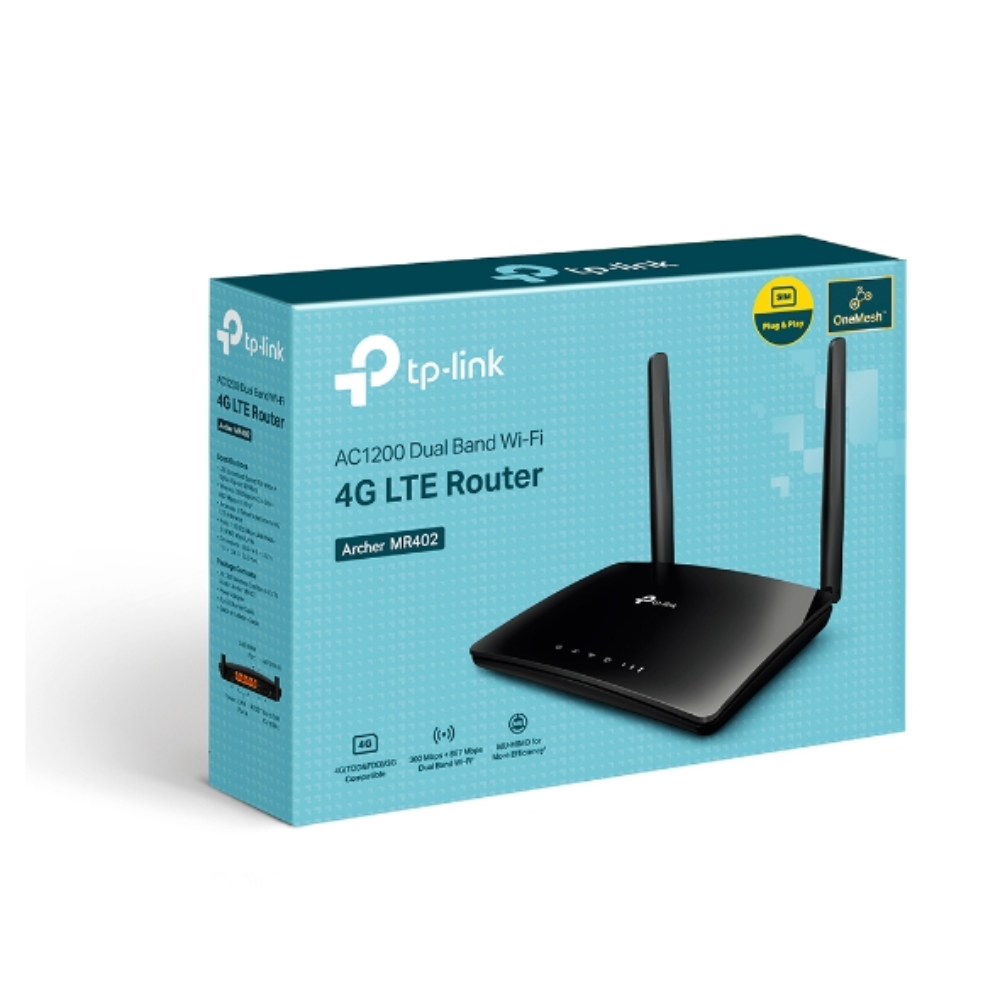 TP-LINK Archer MR402 4G LTE Router – Dual Band, Wireless N, Portable, High-Speed Connectivity Archer MR402