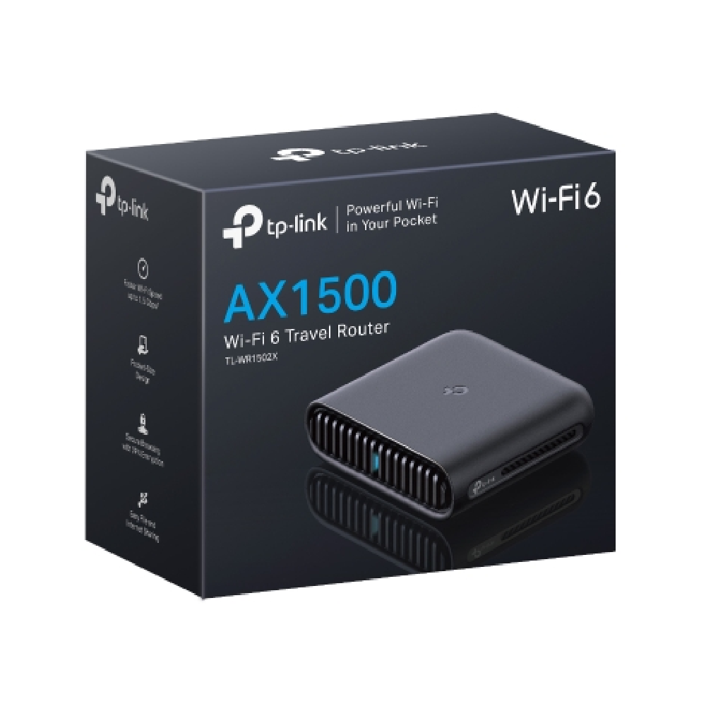 TP-LINK AX1500 Wi-Fi 6 Travel Router | TL-WR1502X  TL-WR1502X