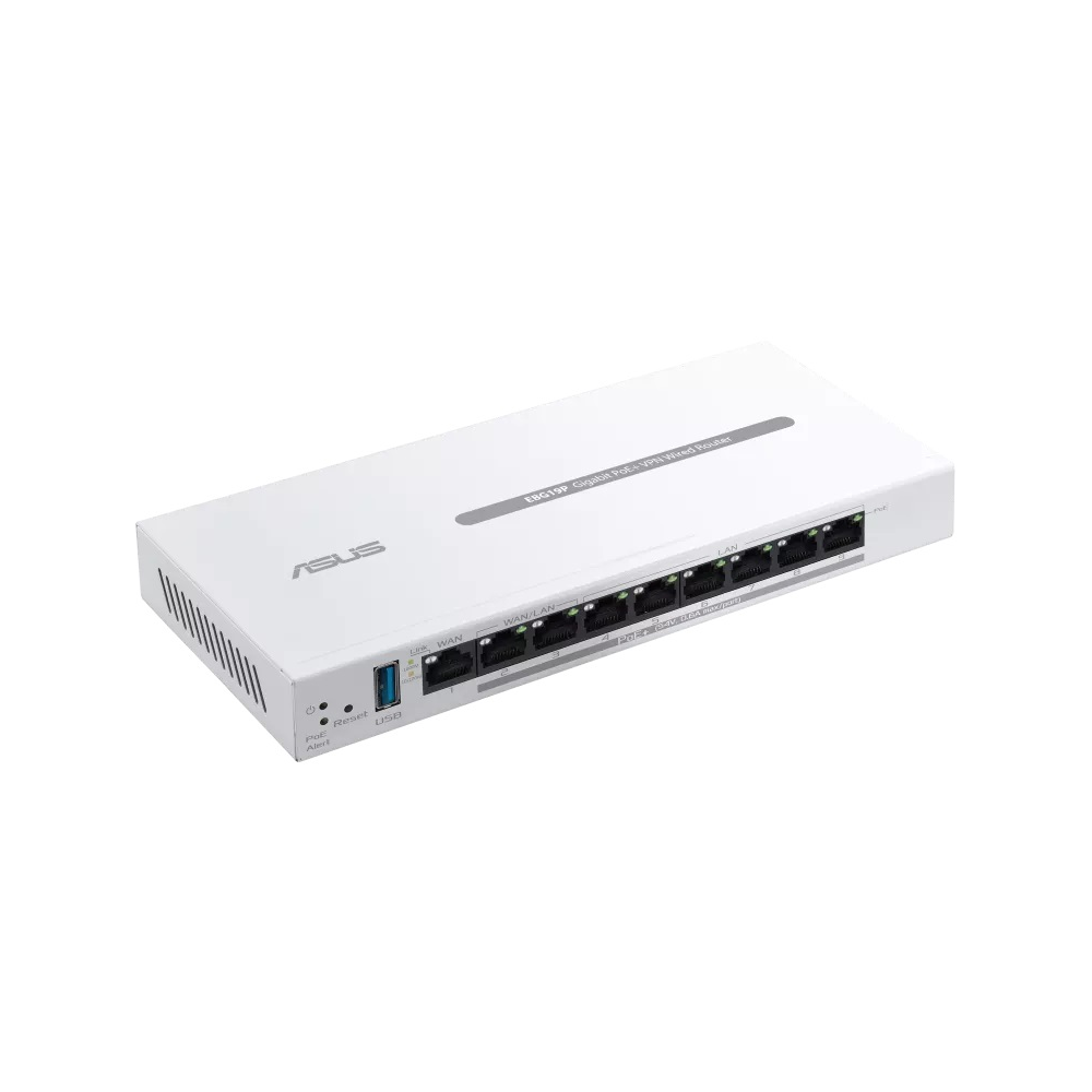 ASUS ExpertWifi 9-Port Gigabit PoE+ VPN Wired Router | 90IG08C0-MO3B00  90IG08C0-MO3B00
